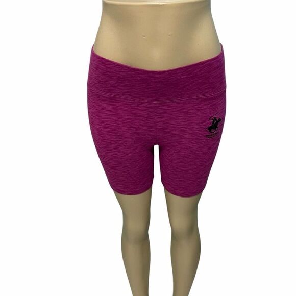 Beverly Hills Polo Club Pull On 5 Inch Bike Shorts‎ Magenta Pink Purple Small - Picture 12 of 12